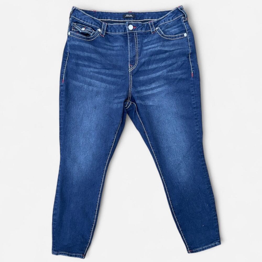 True Religion Jennie Curvy Mid Rise Super Skinny Jeans